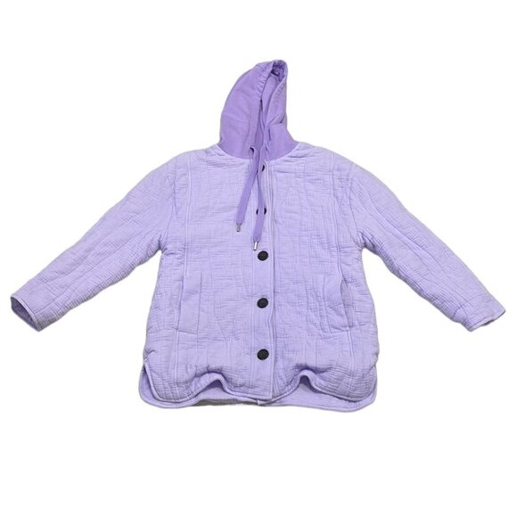 Avec Les Filles Purple Button Up Pockets Size Small S - Picture 4 of 15